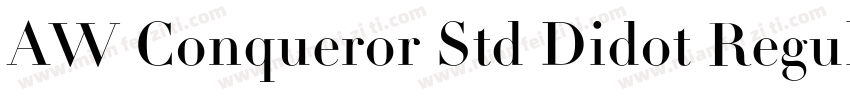 AW Conqueror Std Didot Regular字体转换